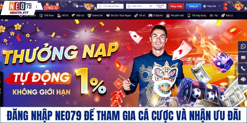Đăng nhập NEO79 để tham gia cá cược dễ dàng