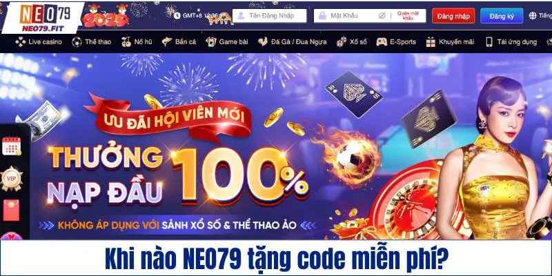 Khi nào NEO79 tặng code miễn phí?