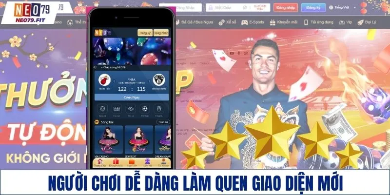 Người chơi dễ dàng làm quen giao diện mới