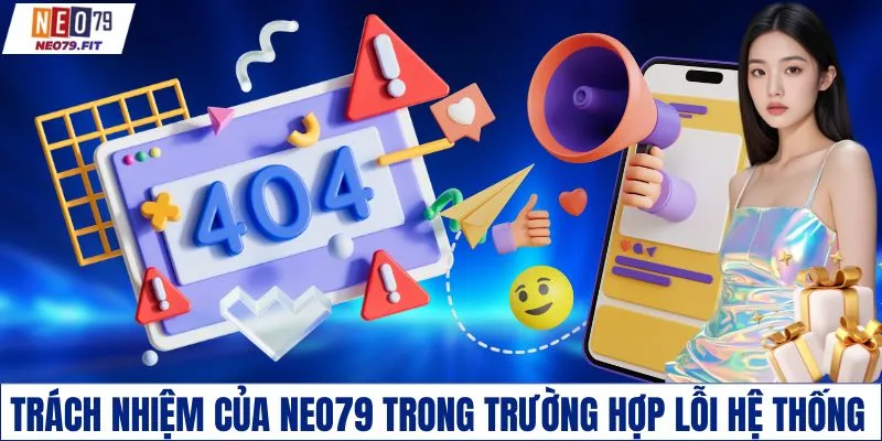 Trách nhiệm của NEO79 trong trường hợp lỗi hệ thống