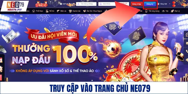 Truy cập link vào trang chủ nhà cái chính thống